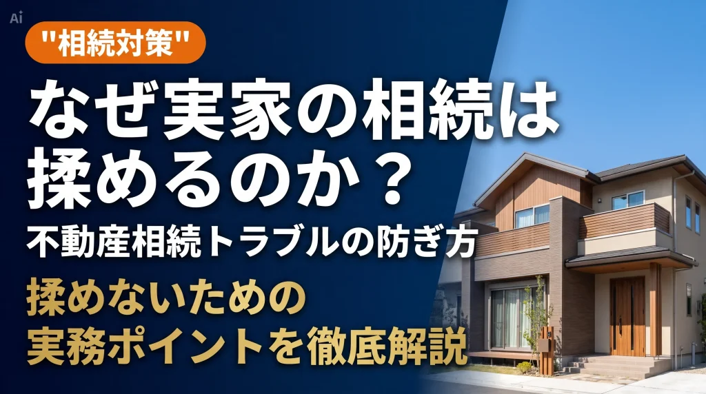 なぜ実家の相続は揉めるのか?不動産相続トラブルの防ぎ方と相続対策を解説するアイキャッチ画像