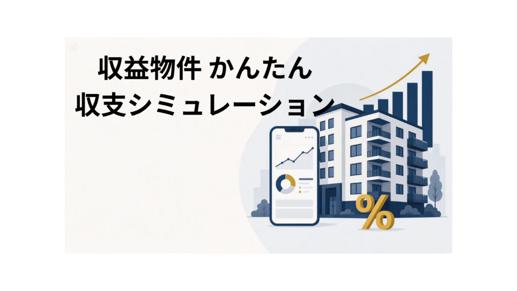 収益物件かんたん収支シミュレーションのイメージ画像